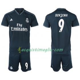 Divisa di Calcio Real Madrid BENZEMA 9 Bambino Trasferta 2018/2019